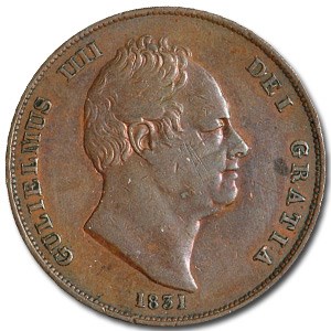 1831 Great Britain 1 Penny XF 1831 Great Britain 1 Penny XF