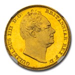 1831 Great Britain Gold Half-Sovereign William IV PF-63 NGC