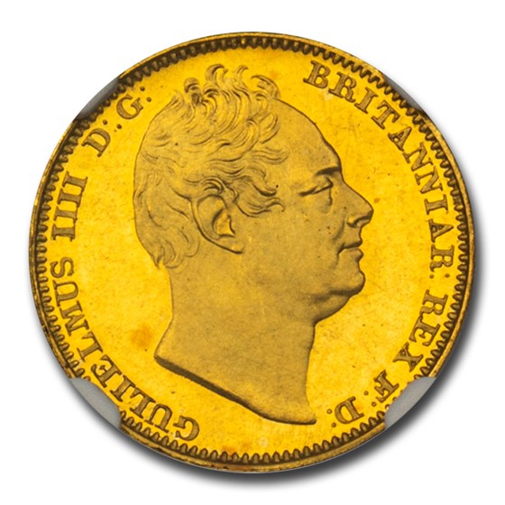1831 Great Britain Gold Half-Sovereign William IV PF-63 NGC