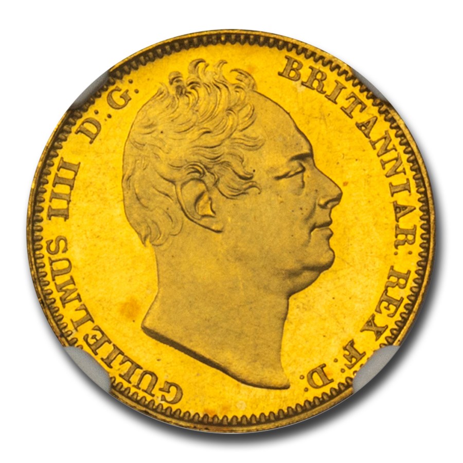 1831 Great Britain Gold Half-Sovereign William IV PF-63 NGC