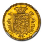 1831 Great Britain Gold Half-Sovereign William IV PF-63 NGC