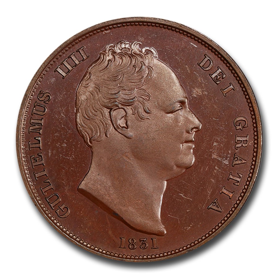 1831 Great Britain Penny William IV PR-63 PCGS