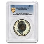 1831 Great Britain Silver 1/2 Crown William IV PR-61 Cameo PCGS
