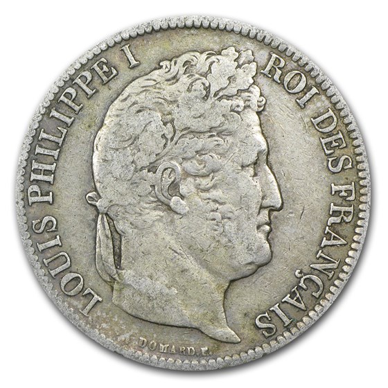 1831-K France Silver 5 Francs Louis Philippe VF 1831-K France Silver 5 Francs Louis Philippe VF