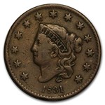 1831 Large Cent Medium Letters VF
