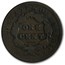 1831 Large Cent Medium Letters VG