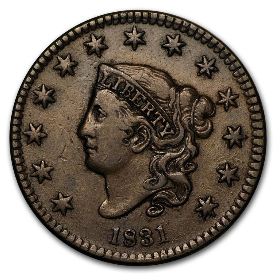 1831 Large Cent XF