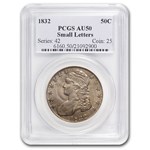1832 Bust Half Dollar AU-50 PCGS (Sm Letters)
