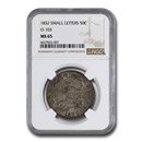 1832 Bust Half Dollar MS-65 NGC (O-103, Sm Letters)