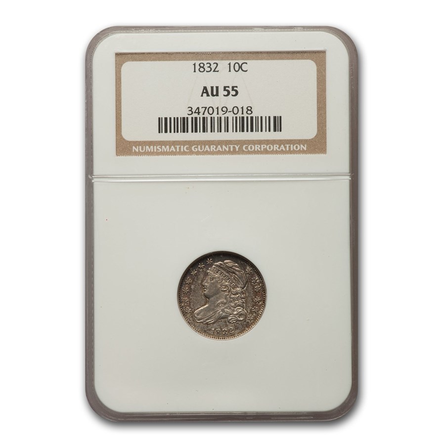 1832 Capped Bust Dime AU-55 NGC