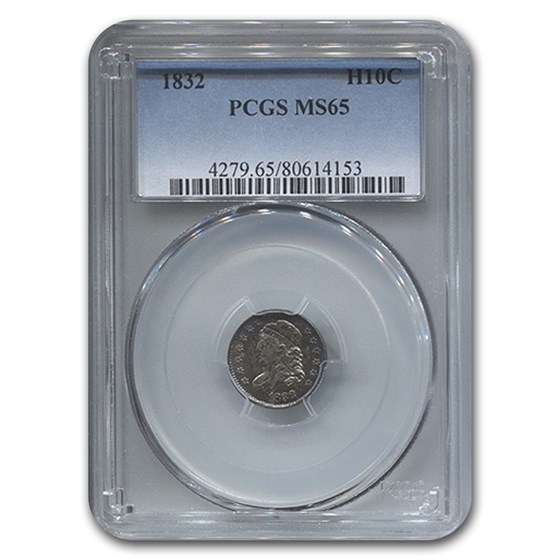 1832 Capped Bust Half Dime MS-65 PCGS 1832 Capped Bust Half Dime MS-65 PCGS