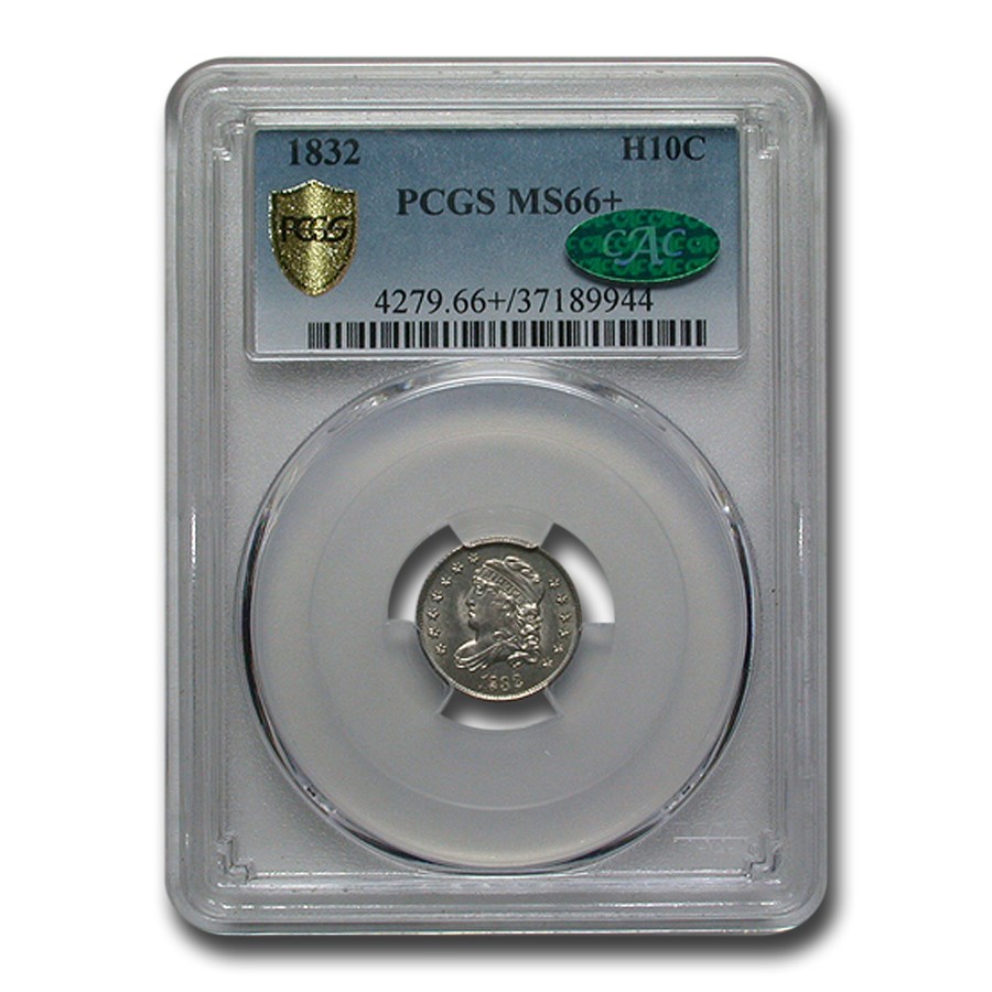 1832 Capped Bust Half Dime MS-66+ PCGS CAC