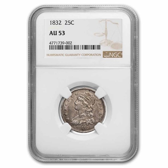 1832 Capped Bust Quarter AU-53 NGC 1832 Capped Bust Quarter AU-53 NGC