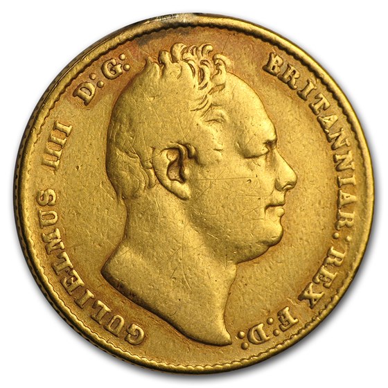 1832 Great Britain Gold Sovereign William IV Fine Details 1832 Great Britain Gold Sovereign William IV Fine Details