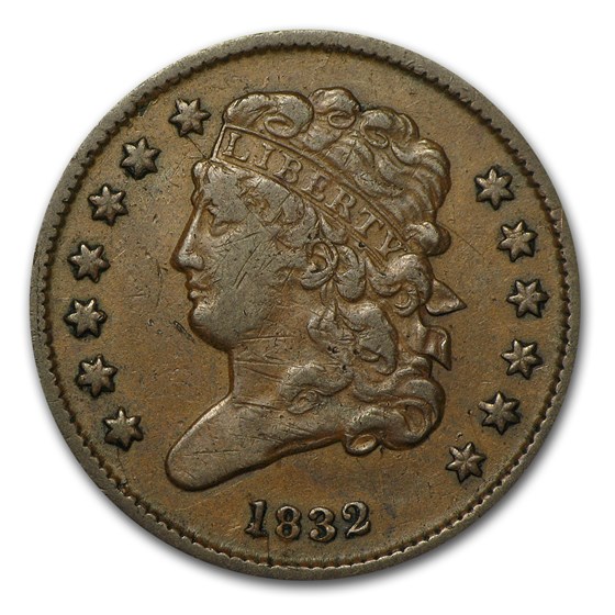 1832 Half Cent VF 1832 Half Cent VF