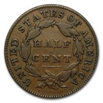 1832 Half Cent VF