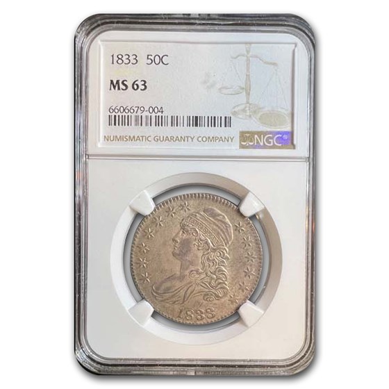 1833 Bust Half Dollar MS-63 NGC 1833 Bust Half Dollar MS-63 NGC