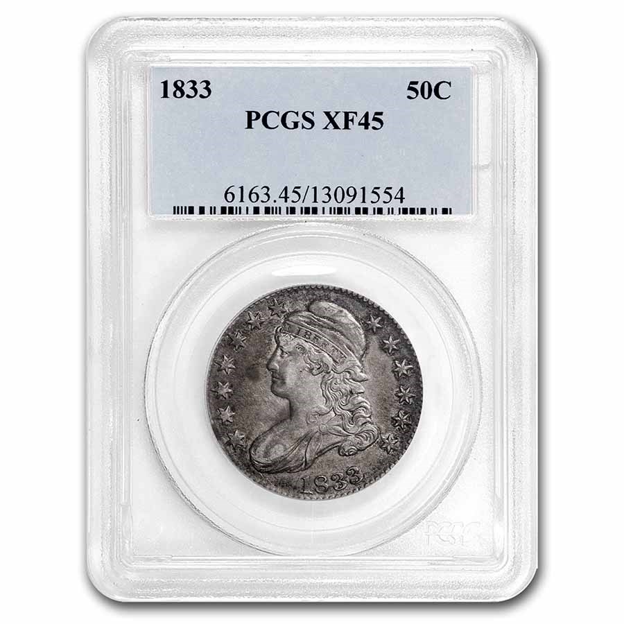 1833 Bust Half Dollar XF-45 PCGS