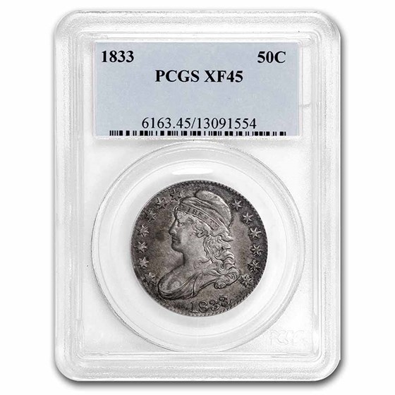 1833 Bust Half Dollar XF-45 PCGS 1833 Bust Half Dollar XF-45 PCGS