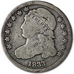1833 Capped Bust Dime Fine