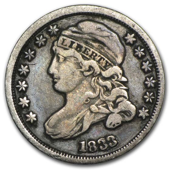 1833 Capped Bust Dime VF 1833 Capped Bust Dime VF