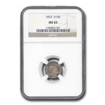 1833 Capped Bust Half Dime MS-65 NGC