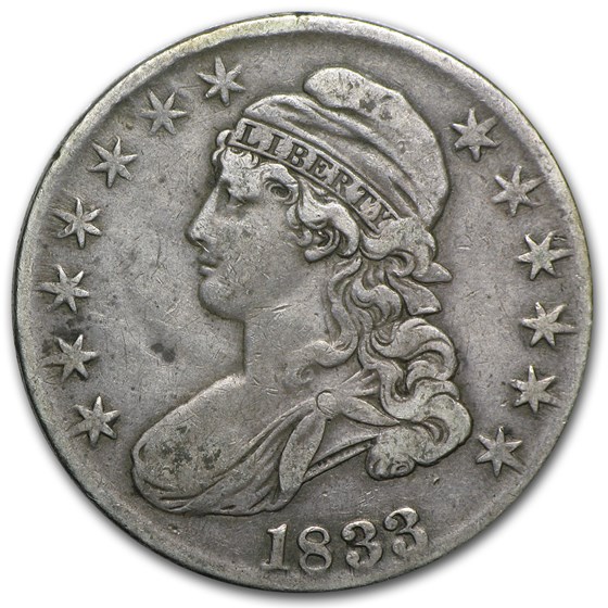 1833 Capped Bust Half Dollar VF 1833 Capped Bust Half Dollar VF