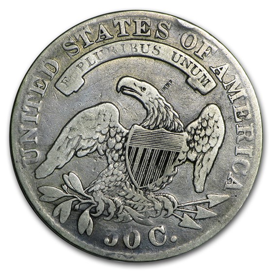 1833 Capped Bust Half Dollar VG Coin For Sale Early Half Dollars