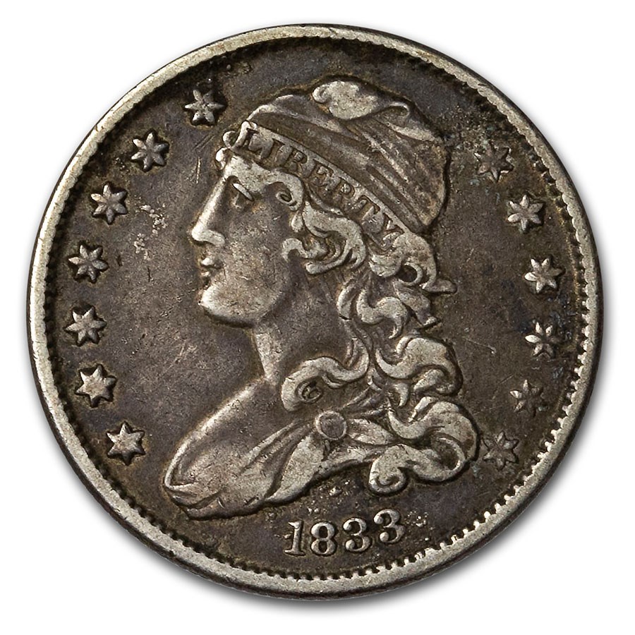 1833 Capped Bust Quarter XF