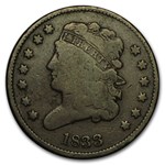 1833 Half Cent VG