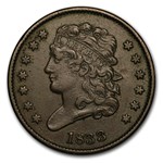 1833 Half Cent XF
