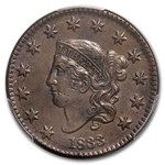 1833 Large Cent AU-58 PCGS