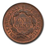 1833 Large Cent MS-66 PCGS (Red/Brown)