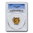 1834 $2.50 Classic Head Gold Quarter Eagle MS-61 PCGS