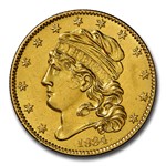 1834 $5 Gold Capped Head Half Eagle MS-61 NGC (Plain 4)