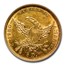 1834 $5 Gold Classic Head Half Eagle Plain 4 MS-61 NGC