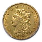 1834 $5 Gold Classic Head Half Eagle Plain 4 XF-45 PCGS