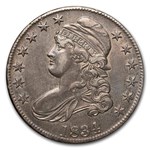 1834 Bust Half Dollar AU (Lg Date, Sm Letters)