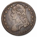 1834 Bust Half Dollar Fine (Sm Date, Sm Letters)