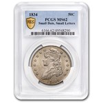1834 Bust Half Dollar MS-62 PCGS (Sm Date, Sm Letters)