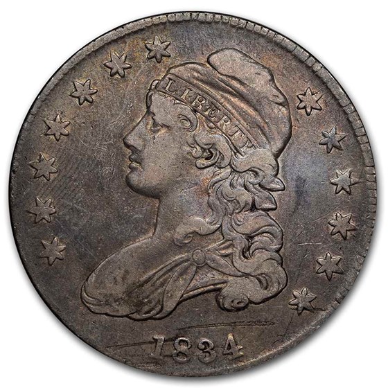 1834 Bust Half Dollar VF (Sm Date, Sm Ltrs, Details) 1834 Bust Half Dollar VF (Sm Date, Sm Ltrs, Details)