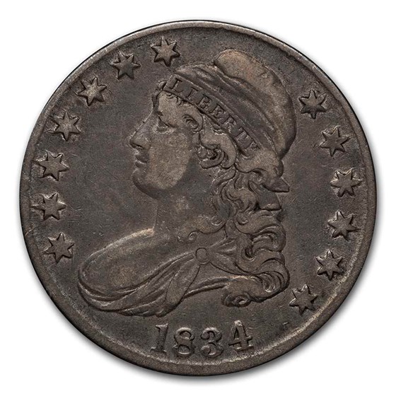 1834 Bust Half Dollar XF (Lg Date, SM Letters) 1834 Bust Half Dollar XF (Lg Date, SM Letters)