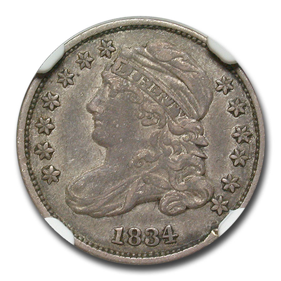 1834 Capped Bust Dime XF-40 NGC