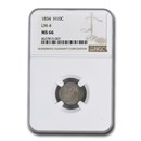 1834 Capped Bust Half Dime MS-66 NGC (LM-4)