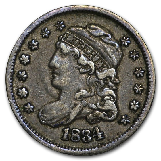 1834 Capped Bust Half Dime VF 1834 Capped Bust Half Dime VF