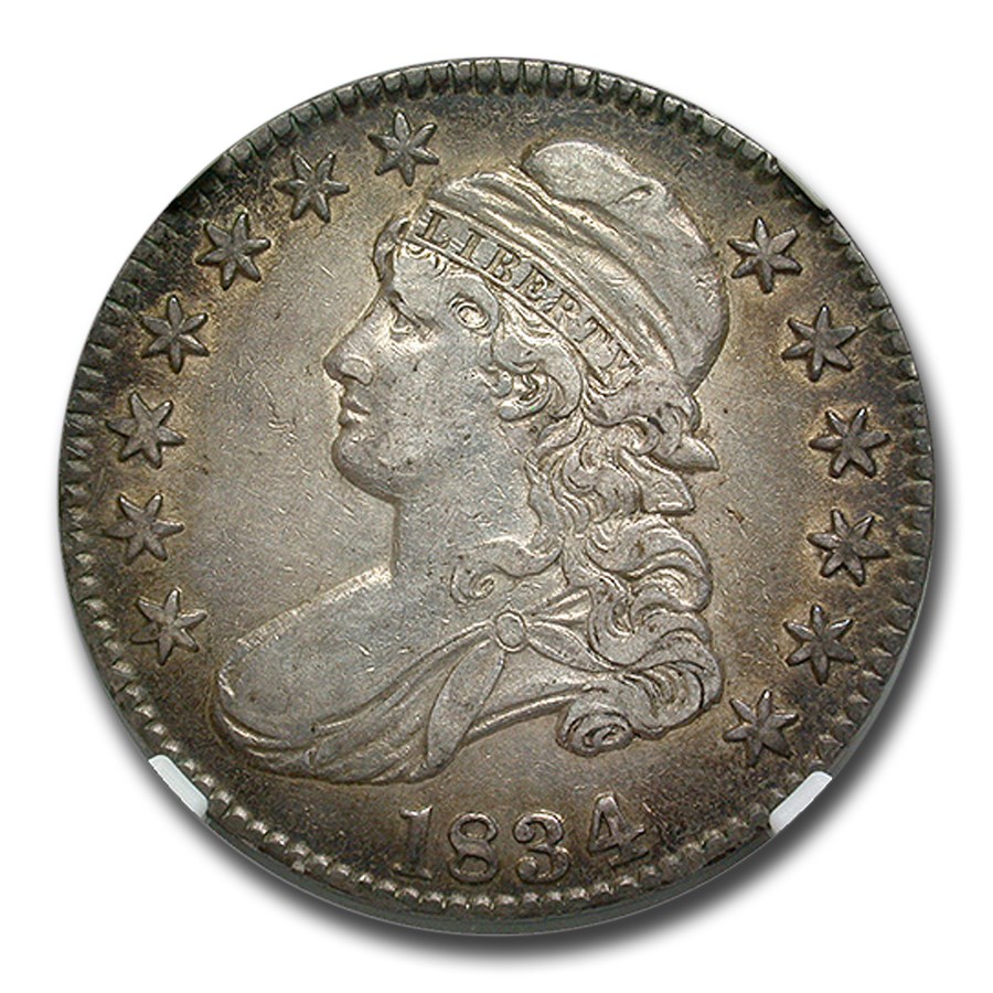 1834 Number Buy 1834 Capped Bust Half Dollar AU-53 NGC | APMEX