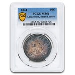 1834 Capped Bust Half Dollar MS-66 PCGS (Large Date, Sm Letters)