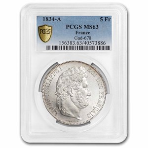 1834-france-silver-5-francs-