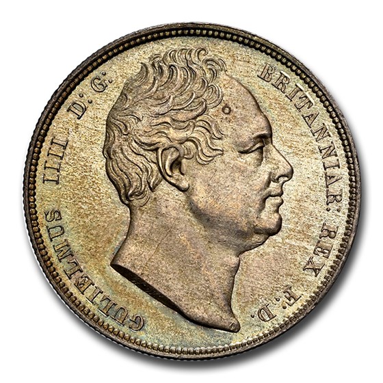 1834 Great Britain Silver Half Crown William IV MS-64 NGC 1834 Great Britain Silver Half Crown William IV MS-64 NGC