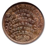 1834 H.M. Richards Jeweler Store Card HT-150 MS-62 NGC (BN)